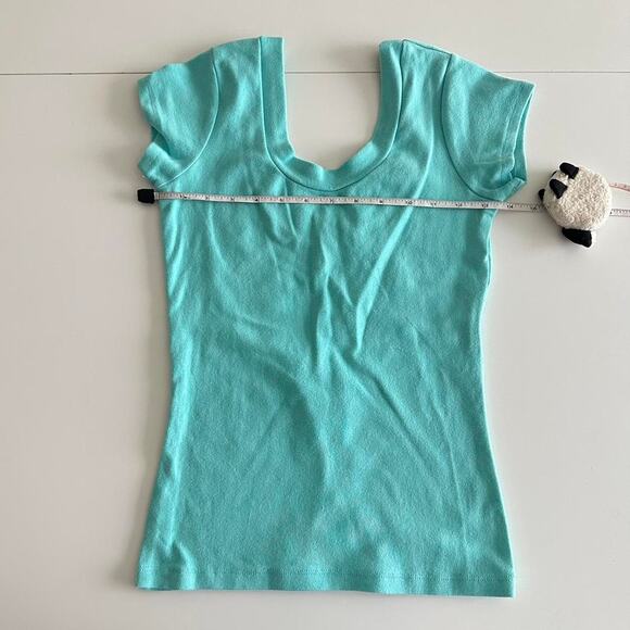 Vintage turquoise blue short sleeve baby tee - Picture 6 of 9